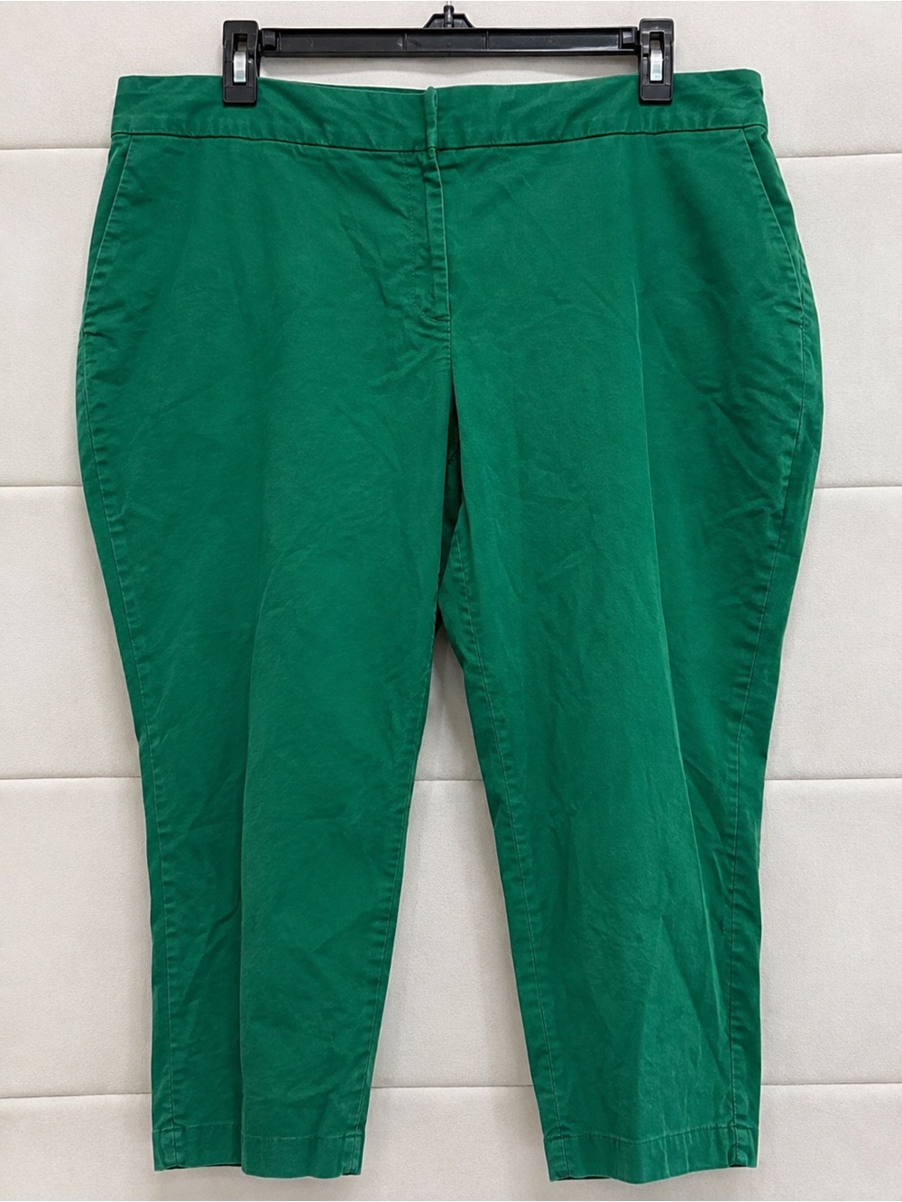 Talbots Petites Curvy 22WP Green Pants Workwear Trousers